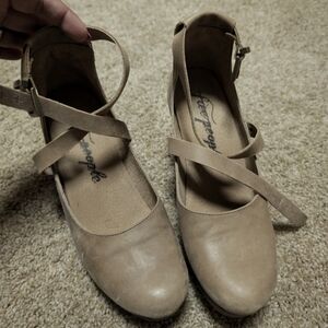 Free People wood clog wedges. In great condition.